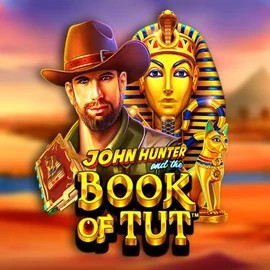John Hunter and the Book of Tut online game logo by Pragmatic Play on pelikaanicasinos.com
